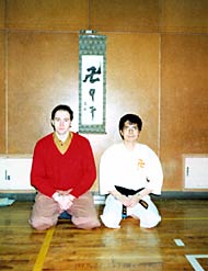 I.Linder with his assistant at the 'Siorindzi Kempo Karate' federation's seminar